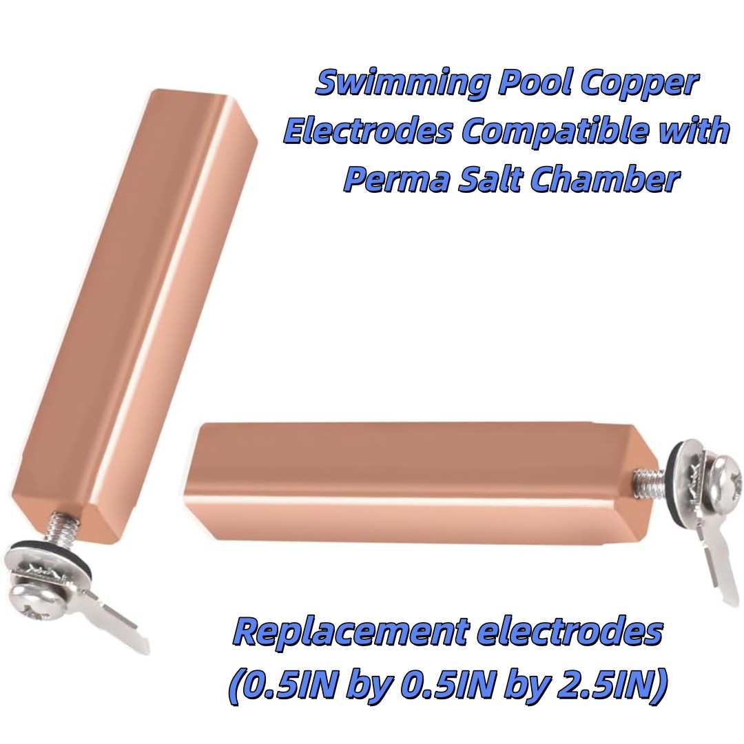 Swimming Pool Copper Electrodes Fits Power Ionizer Chamber, Replace Electrodes