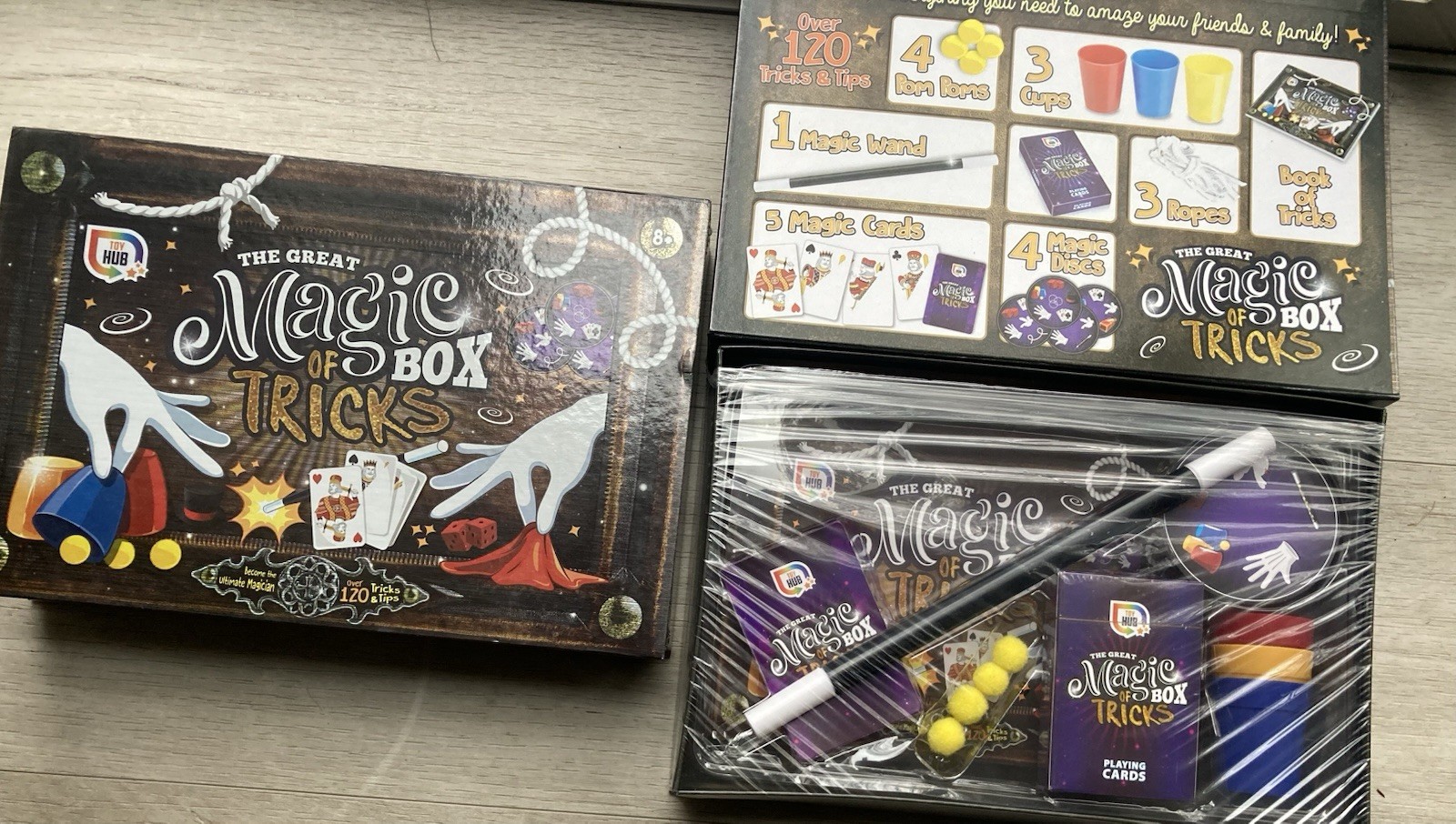 Ultimate Magic Show With 120 Amazing Tricks Kids Magician Full Set Wand Cards