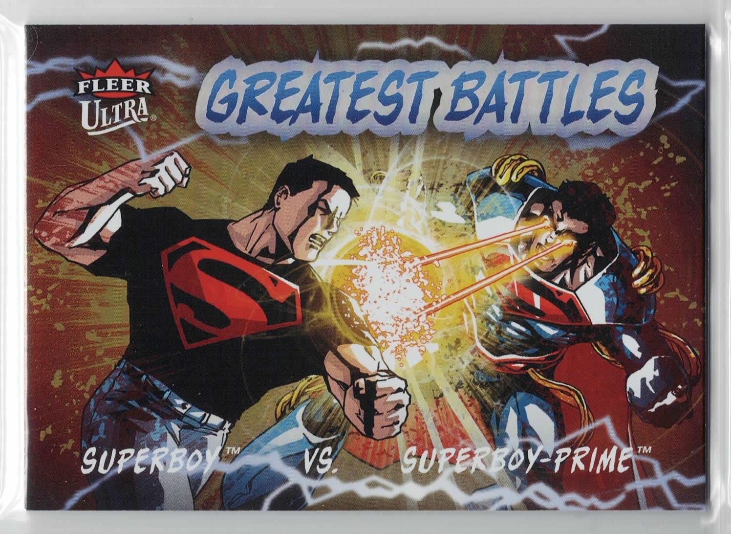 2025 Fleer Ultra DC Superman Greatest Battles Insert Card #GB-14 Superboy-Prime