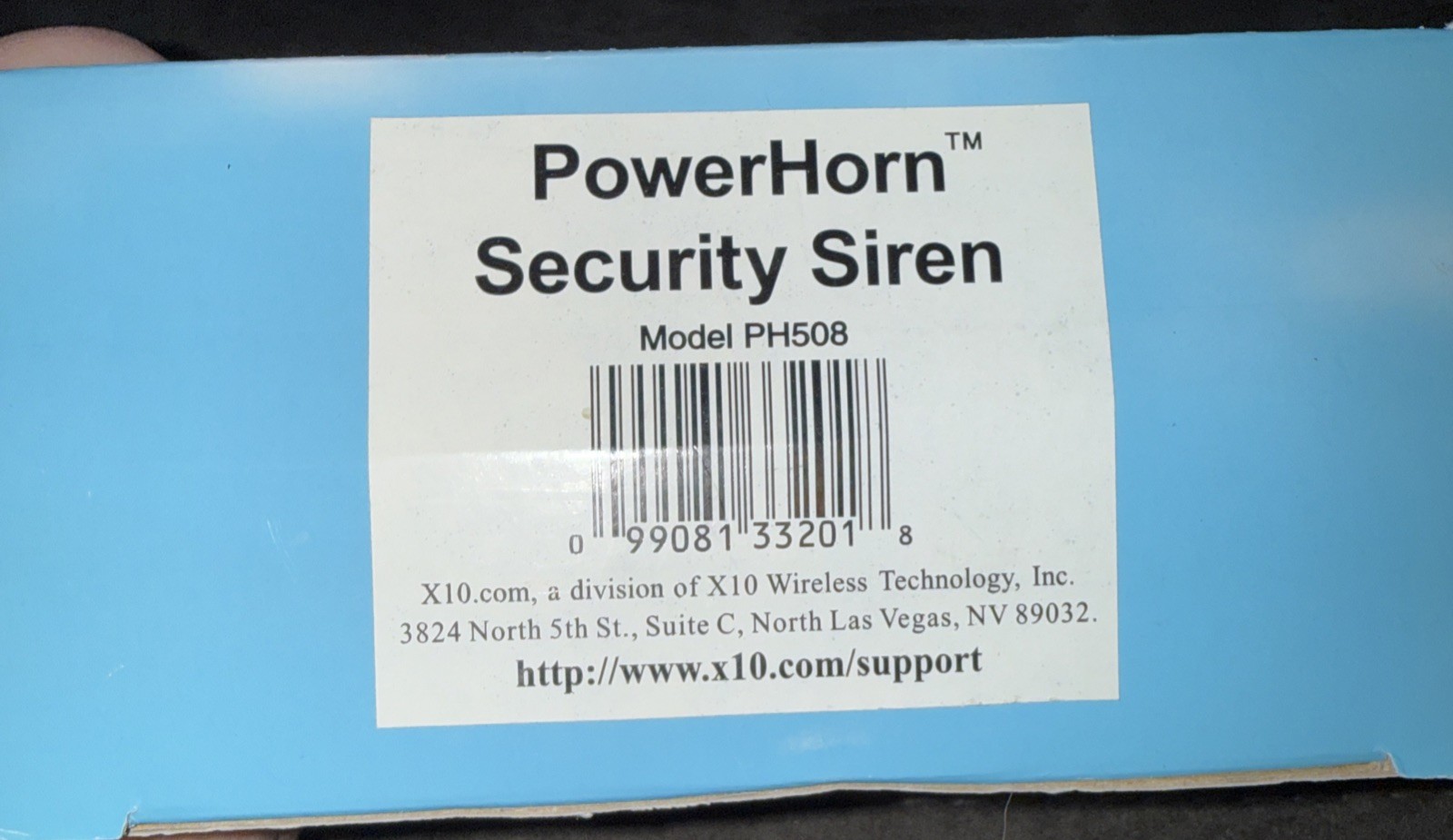 X10 Powerhouse POWERHORN Security Siren PH508