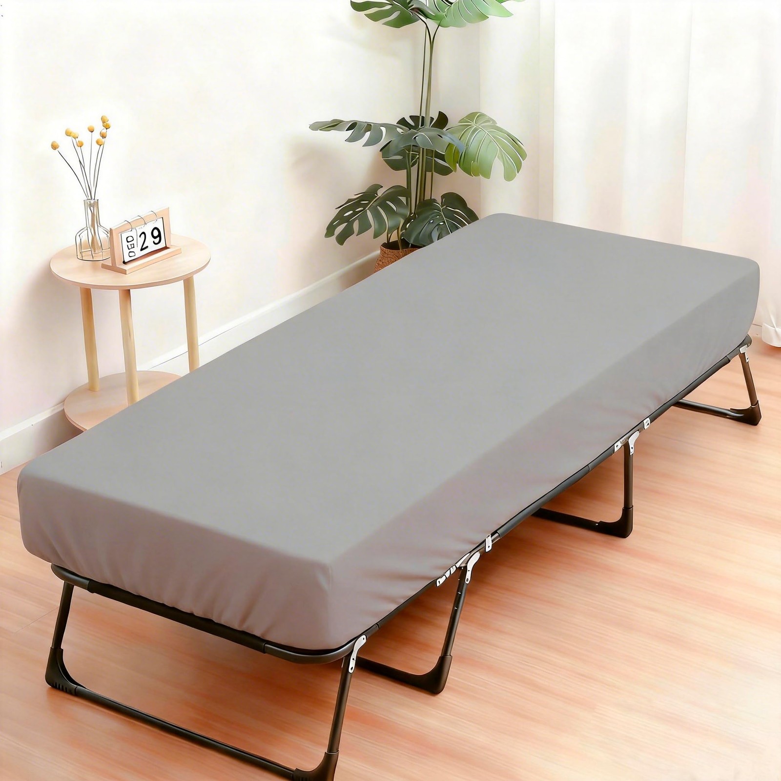 Fitted Sheets Only 31 x 75 Inches, 2 Pack Super Soft Microfiber Cot Size Fitt...