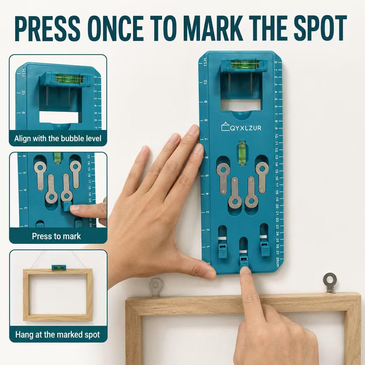 Professional Picture Hanging Tool for Easy One-Person Frame Setup