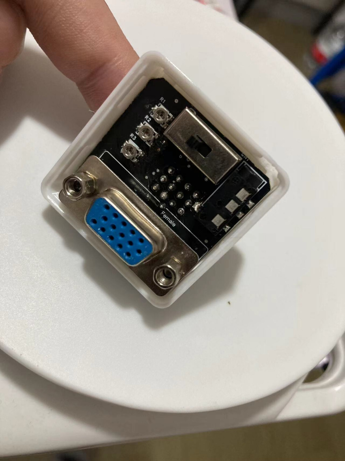 ATARI ST DIN13 TO VGA ADAPTOR LOW-MEDIUM/HIGH SWITCHABLE WITH AUDIO OUT