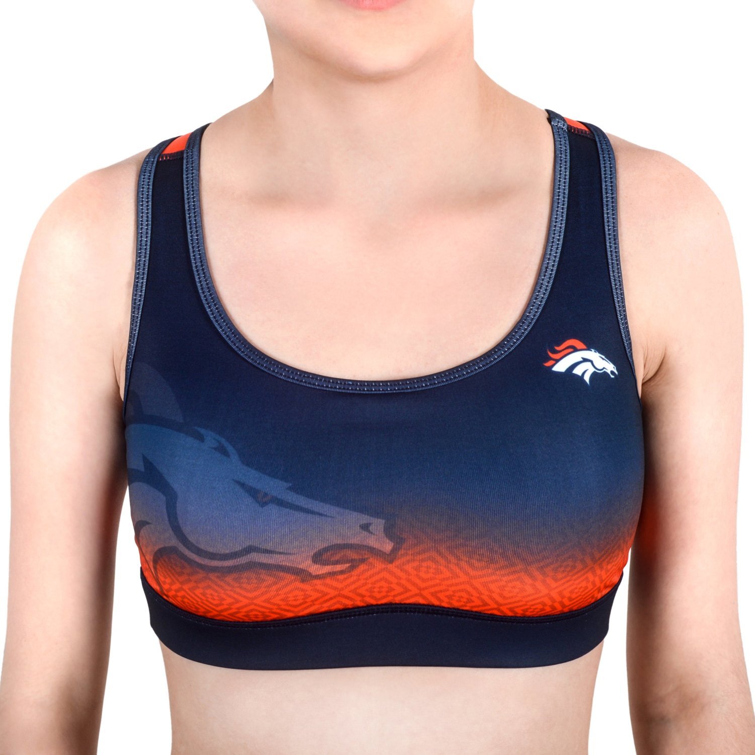 FOCO NFL Denver Broncos Gradient Sports Bra  - Medium