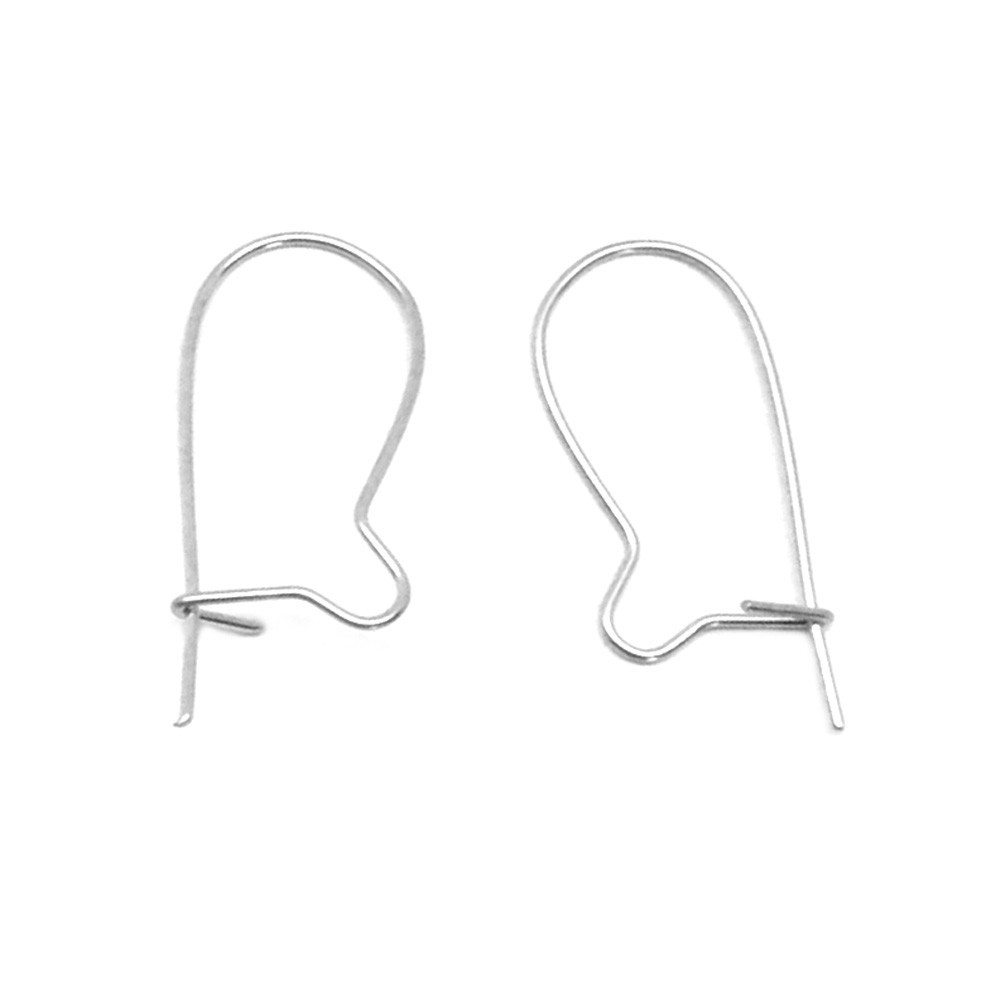 Stainless Surgical Steel Vintage 15mm Kidney Ear Wires 60 Pairs (120 Pieces)