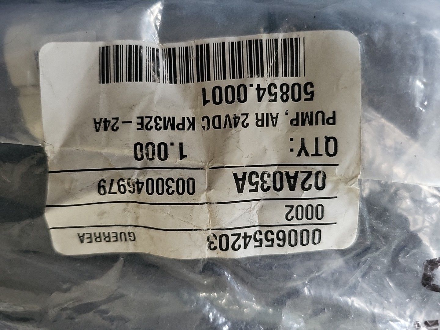 Bunn 50854.0001 PUMP, AIR 24VDC KPM32E-24A 02A035A