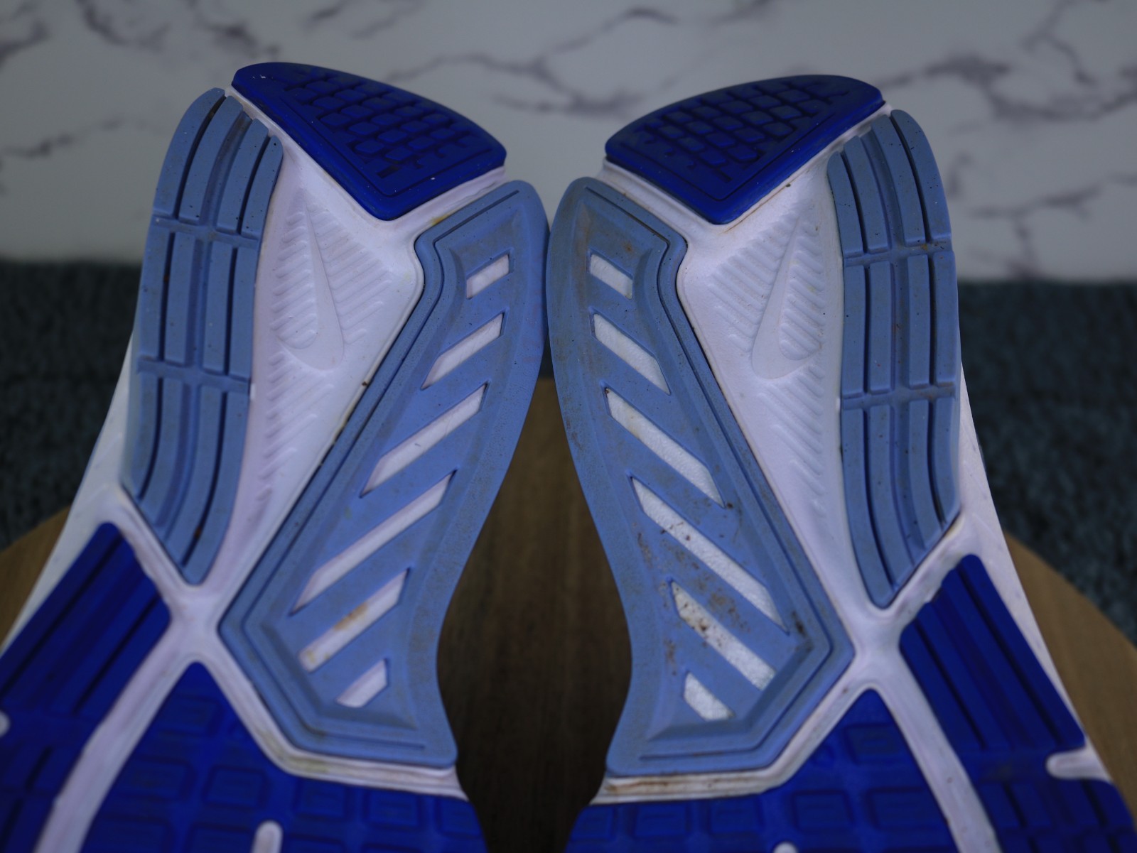 Nike Dart XII Shoes Blue White Running Sneakers Gym Sport 831535-403 Women Sz 11