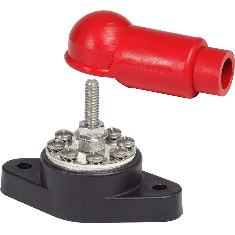 Blue Sea 2101 PowerPost Plus Cable Connector - 1/4" Stud Electrical Connections