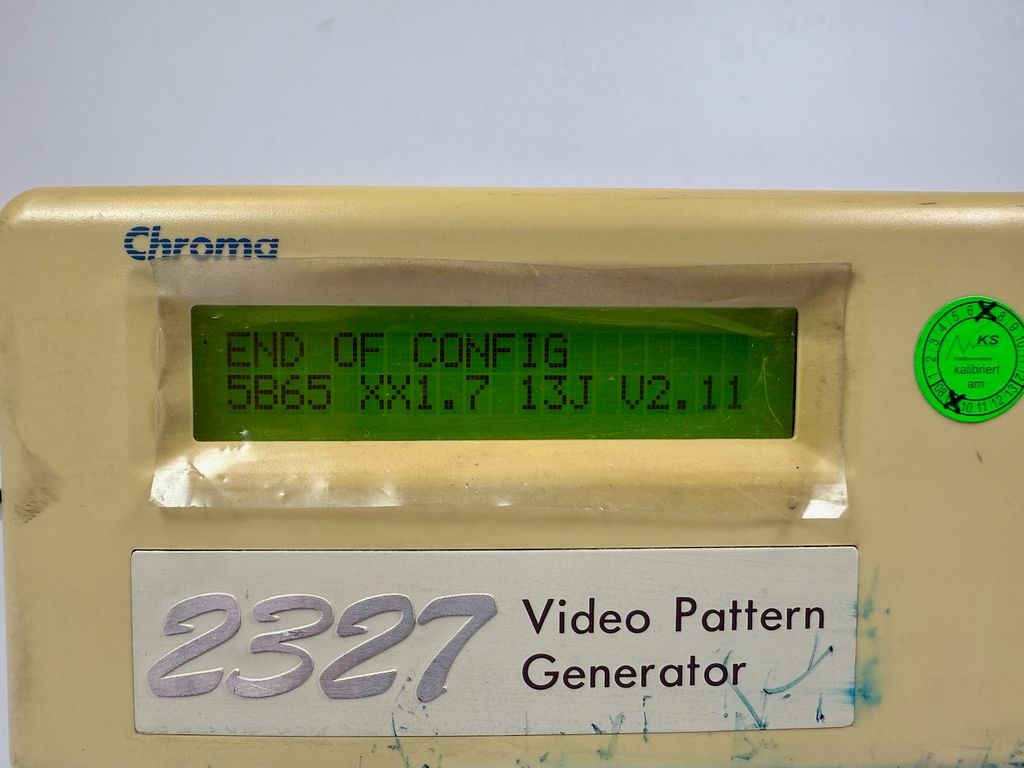 Chroma ATE 2327 Video Pattern Generator up to 250MHz NTSC PAL SECAM