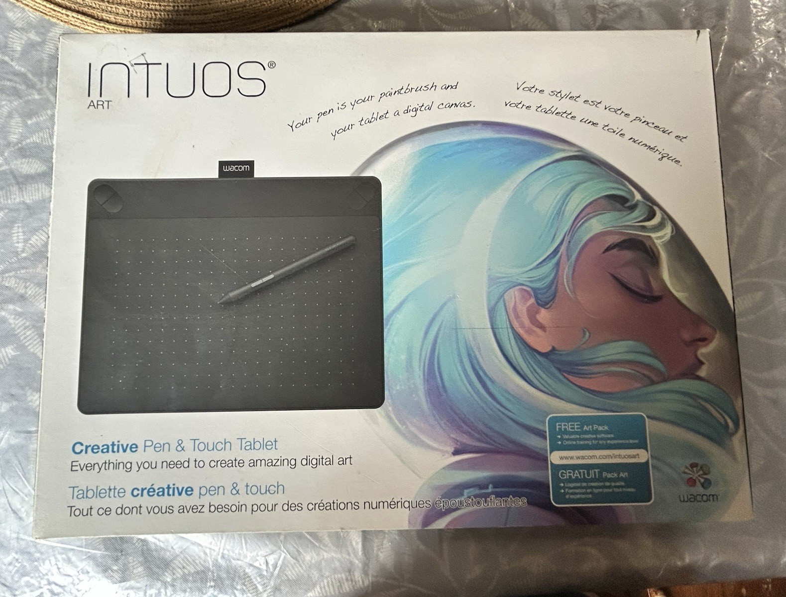 Wacom Intuos Art Creative Pen & Touch Tablet (CTH-490) Black Small - Boxed