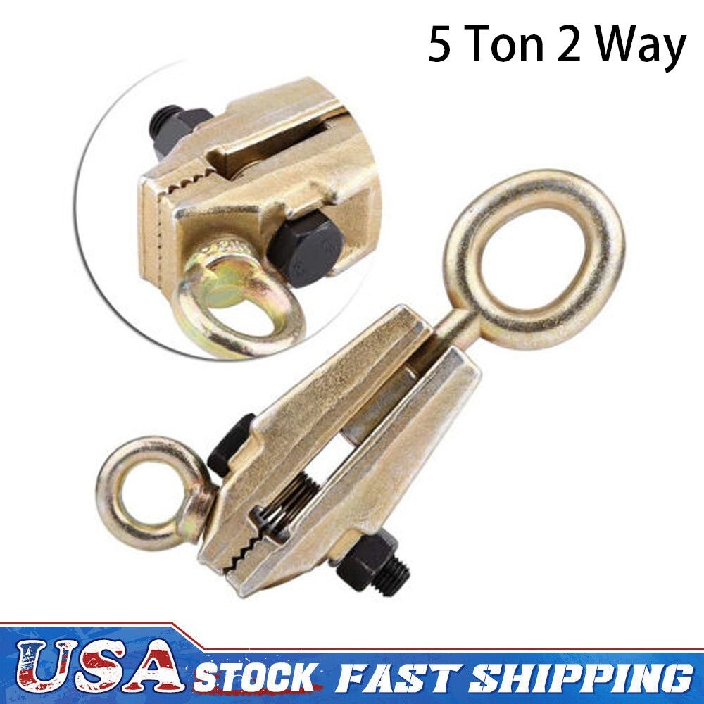 5 Ton 2 Way Self-Tightening Auto Body Repair Pull Clamp Frame Back Dent Puller
