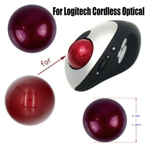 Mouse Ball Trackball Repair for Logitech Cordless Optical Trackman T-RB22 Mouse