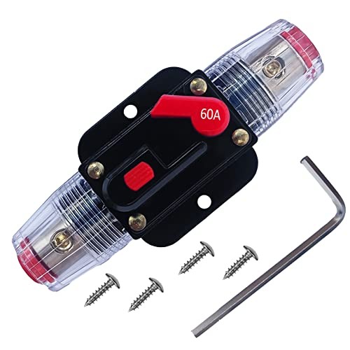 Trolling Motor Circuit Breaker 60 Amp Circuit Breaker with Manual Reset for 60A