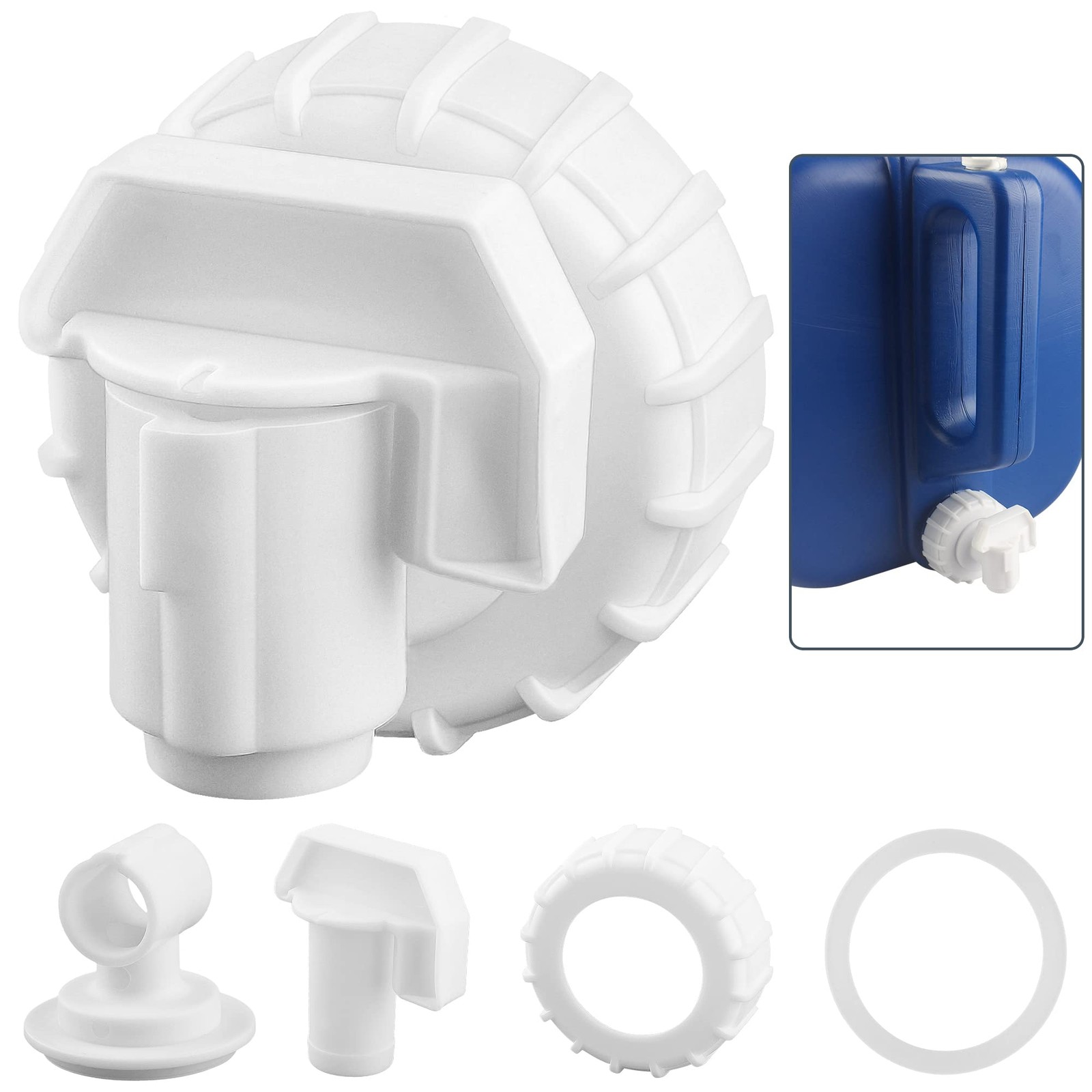 5-Gallon Water Jug Spigot, Water Carrier Jug Replacement Faucet Assy. Compatible