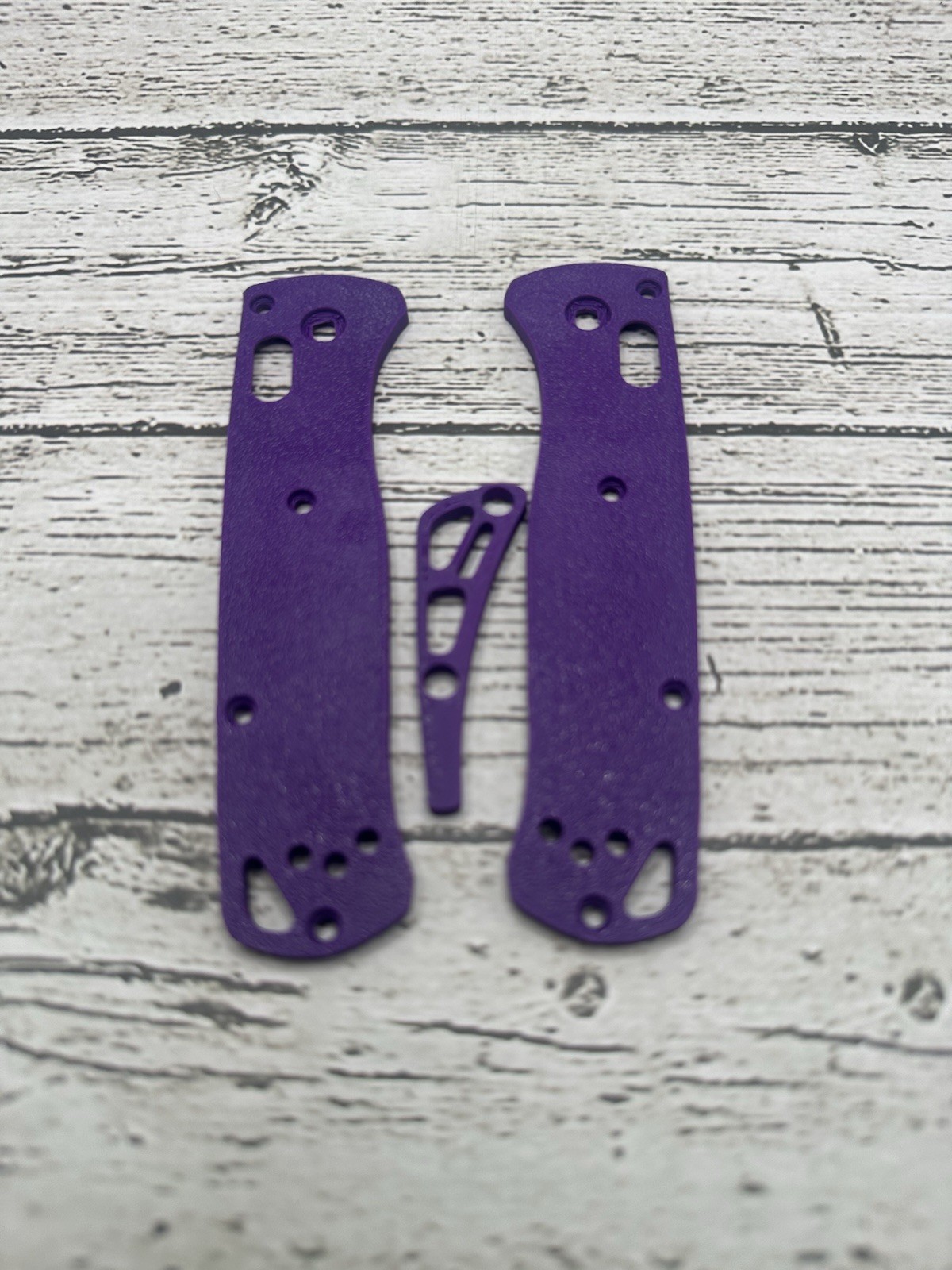 Scales And Back Spacer For Benchmade Bug out Purple