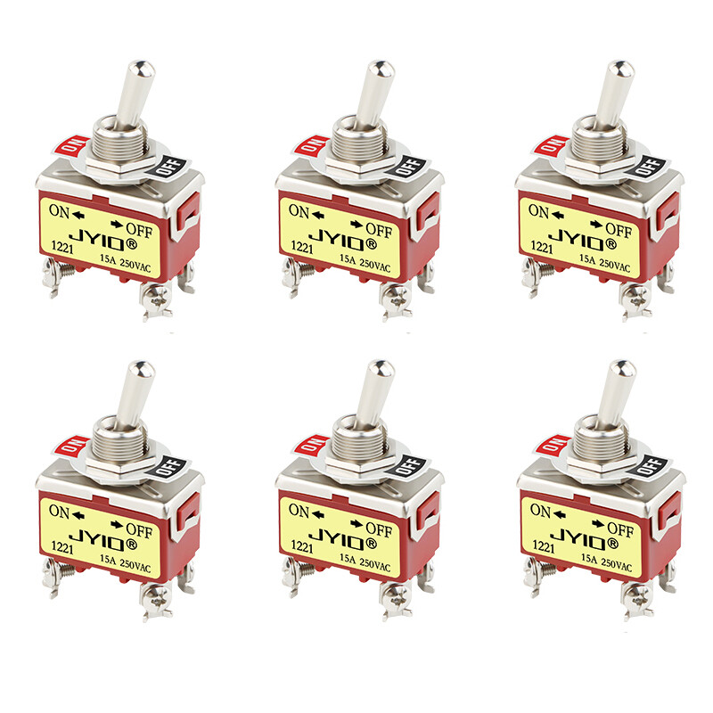 Toggle Switch On Off 2 Position 4 Pin DPST 15A 250Vac Car Boat E-TEN 1221