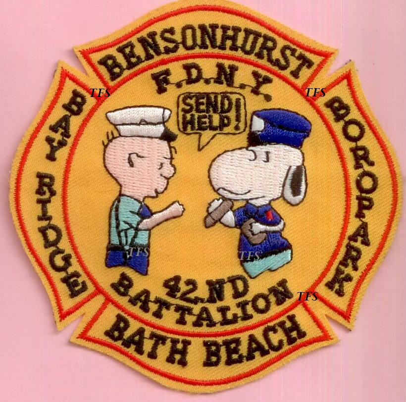 New York City Fire Dept Battalion 42 Patch - Brooklyn