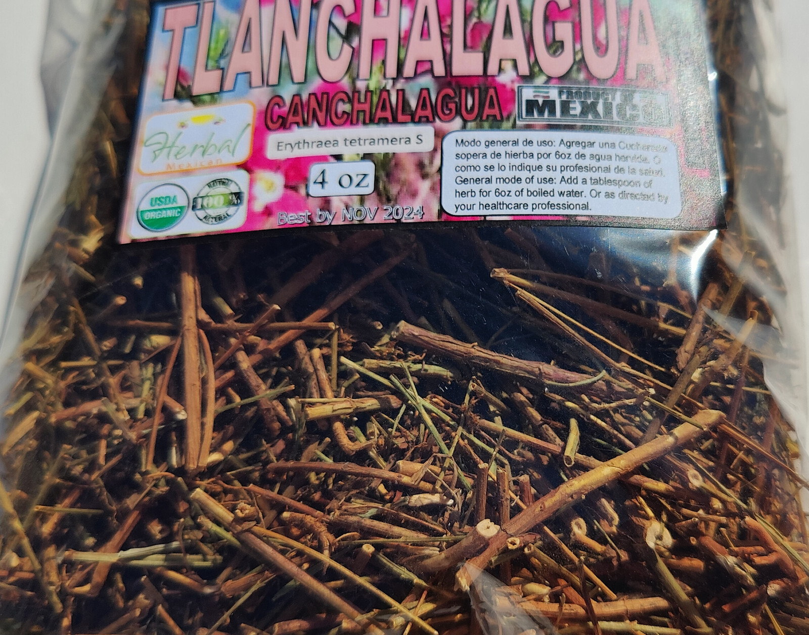 Tlanchalagua hierba/Te 4oz Natural Para adelgazar Quemar Grasa eliminar Toxinas