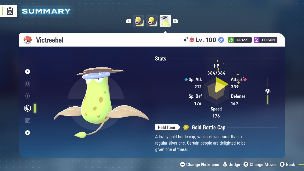 Pokémon Legends: Z-A Shiny Victreebel 6iv ✨Max EV✨ALPHA