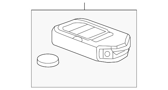 Genuine Honda Keyless Entry Transmitter 72147-T7S-A01