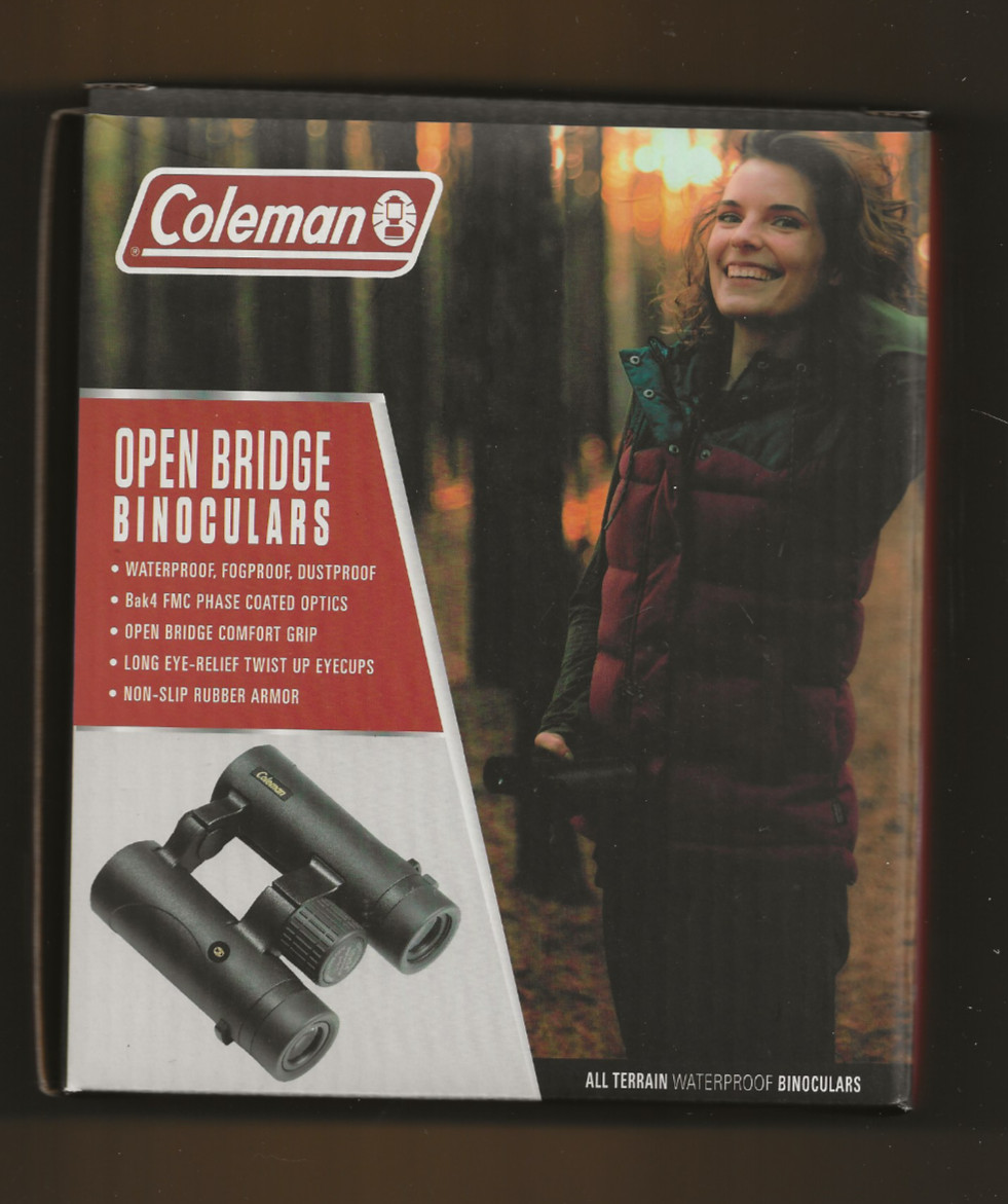 COLEMAN Open Bridge Binoculars 10x 6.2 Waterproof Brand NEW in Box
