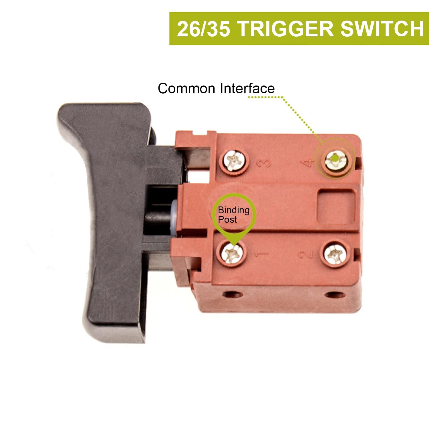 Fielect Trigger Switch for Leiya 26/35 Electric Drill Hammer Tool Power