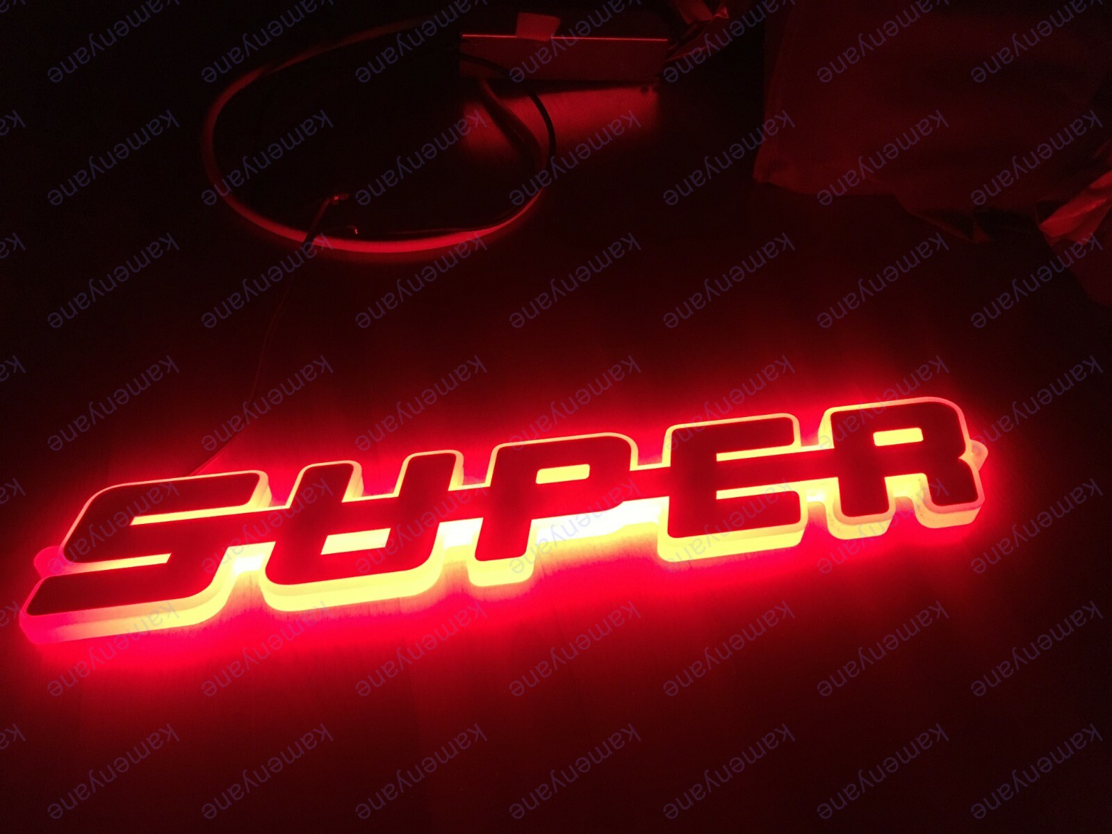 For SCANIA LED Emblem Text ( SUPER ) 24V / RED