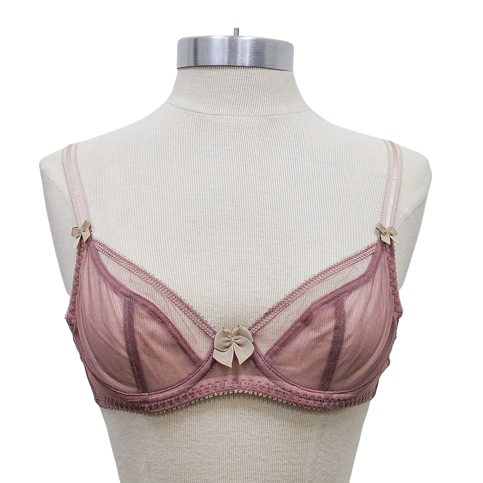 Claudette Dessous Mesh Full Coverage Bra CD2000 Twilight Matchstick