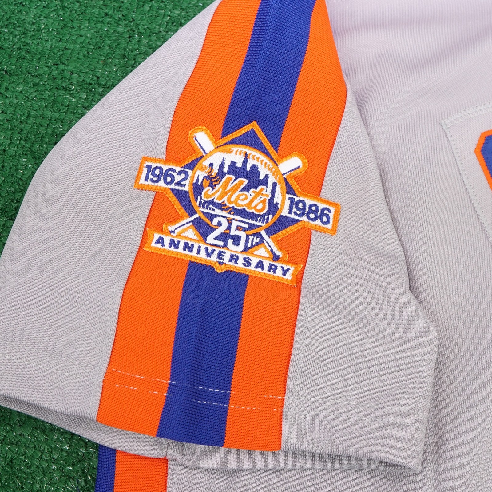 Dwight Doc Gooden 1986 New York Mets Grey Road Cooperstown Jersey w/ 25th Patch