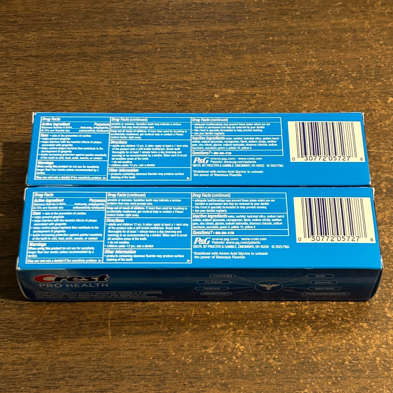 2 pack Crest ProHealth w Scope 4.3 oz Fluoride Toothpaste