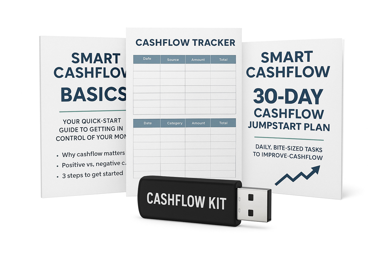 Cashflow Report Include Budget Planner USB + Cashflow Coaching | Expense Tracker