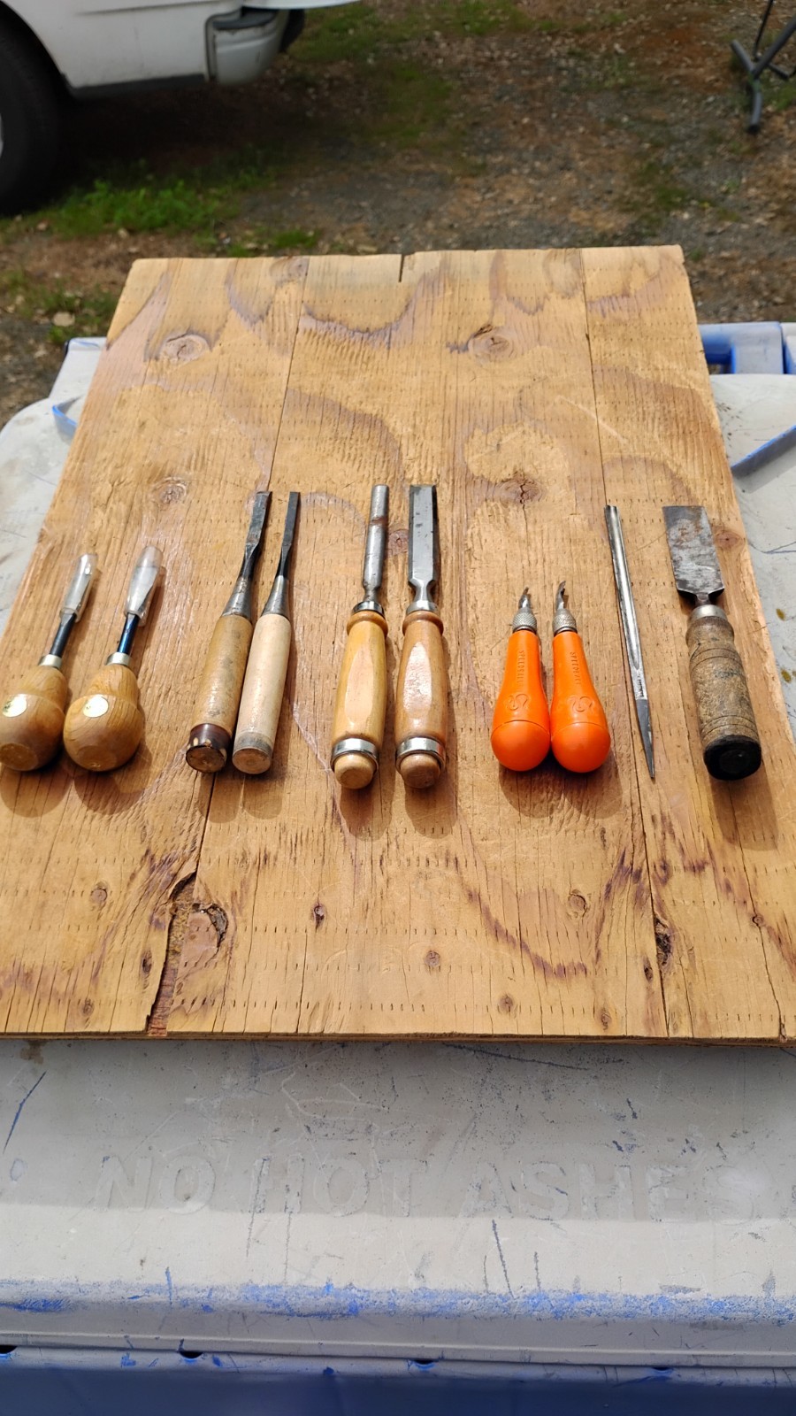Lot Of 10 VTG Wood Carving Chisels  Miler Speedball Buck Bros Werkzuug?