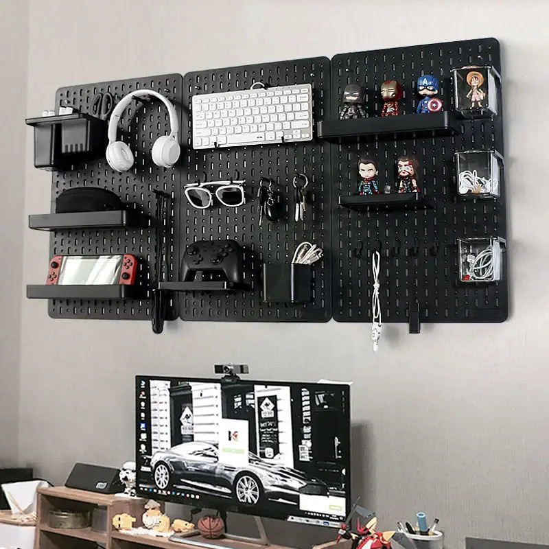 Pegboard combination desktop storage kit,vertical and clip-type display