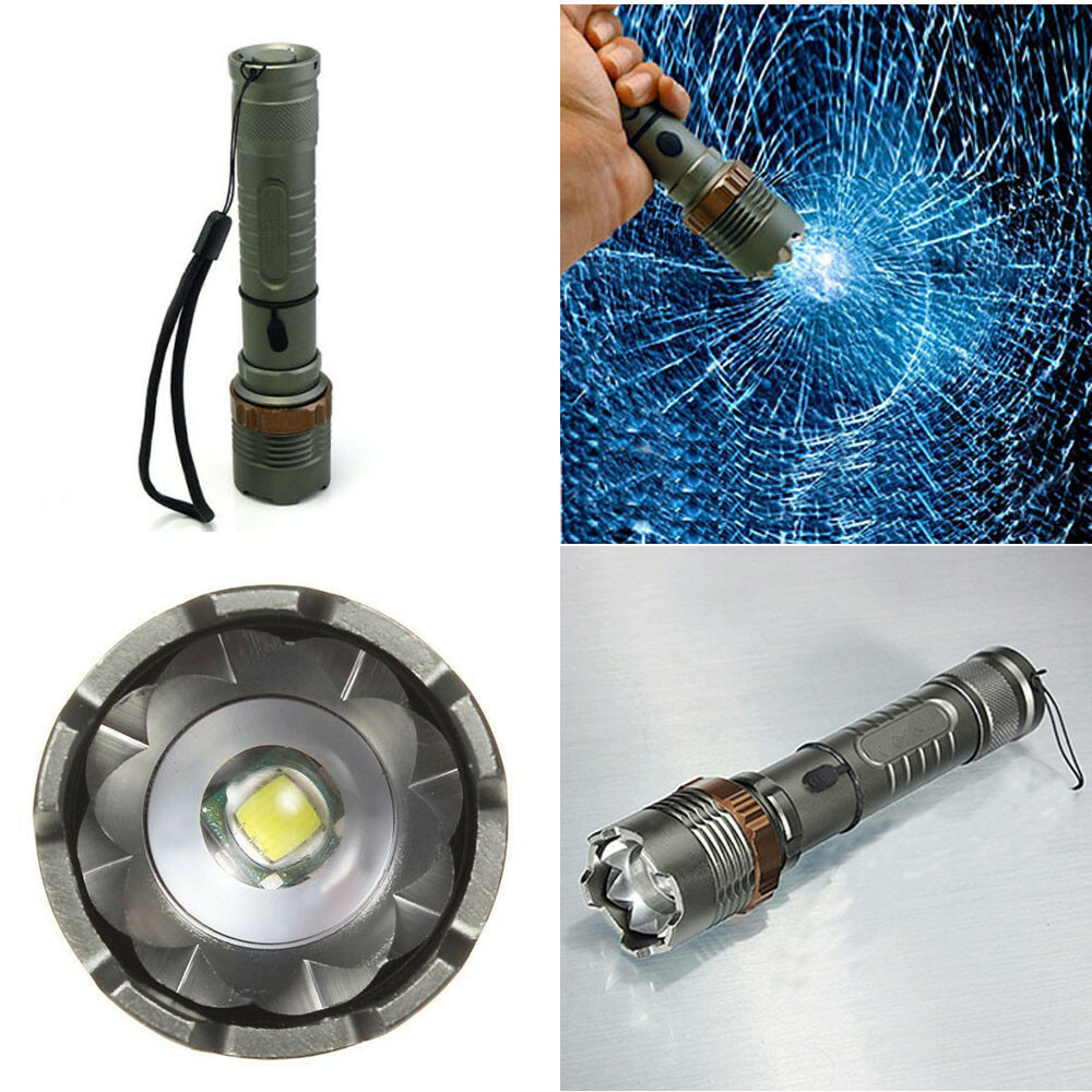 Brightest 9500000LM Police Tactical Flashlight Rechargeable High Power Led Torch