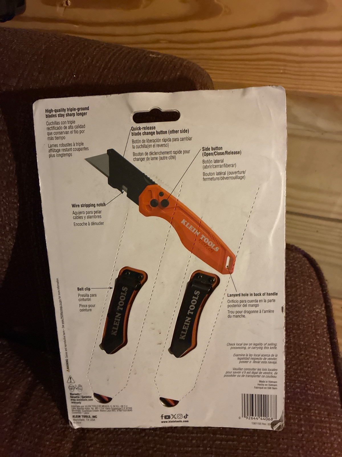 Klein Tools 44313 Folding Utility Knife, 2-Pack