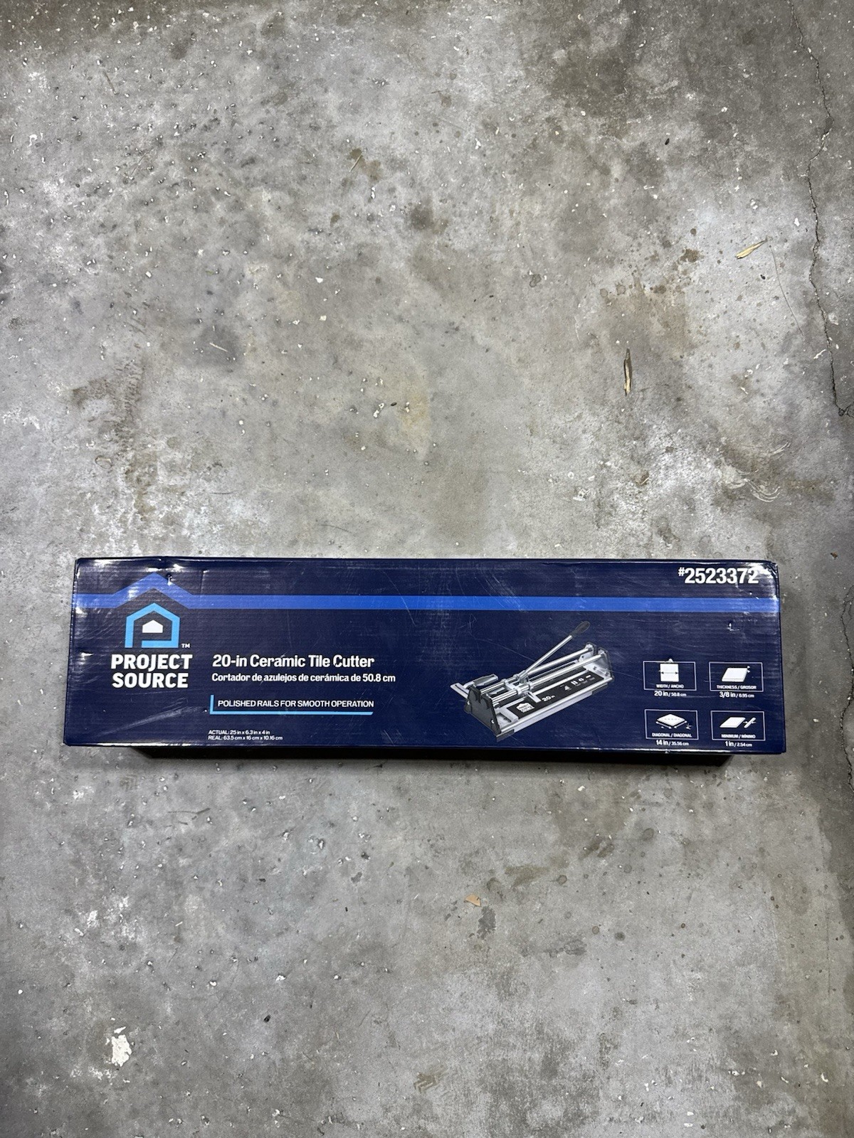 Project Source 20-In Ceramic Tile Cutter with Aluminum Base