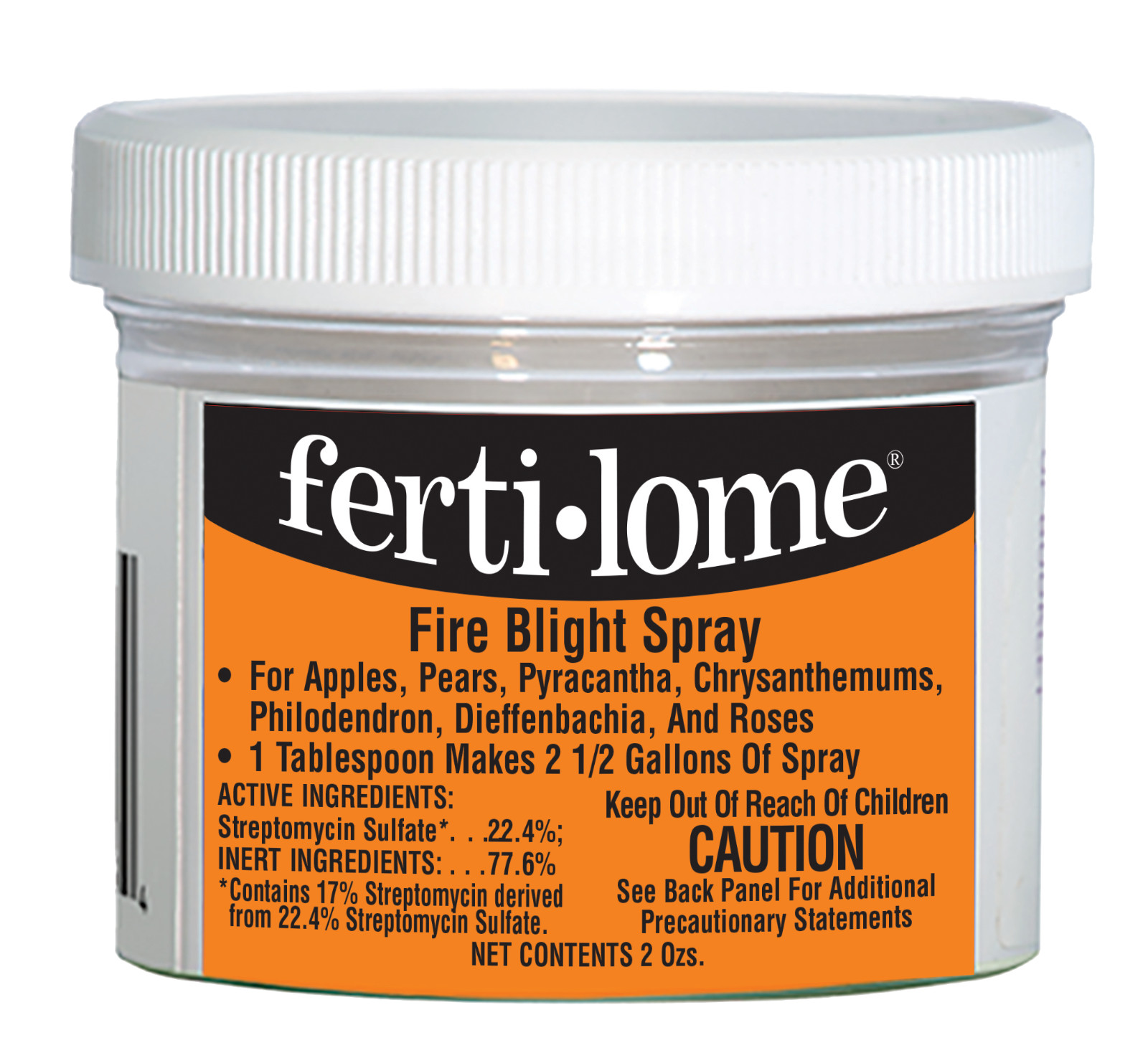 Fertilome Fire Blight Spray 2 oz streptomycin sulfate pear tree 10363