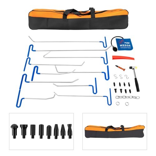30x Car Tools Push Rods Spring Steel Kit Paintless Dent Repair Hail Removal Tool