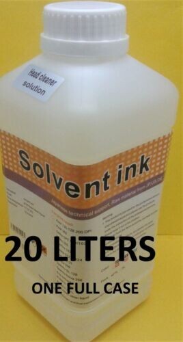 20 liters CASE Eco Solvent Cleaner  Solution Roland Mutoh Mimaki DX4 DX5 DX6 DX7