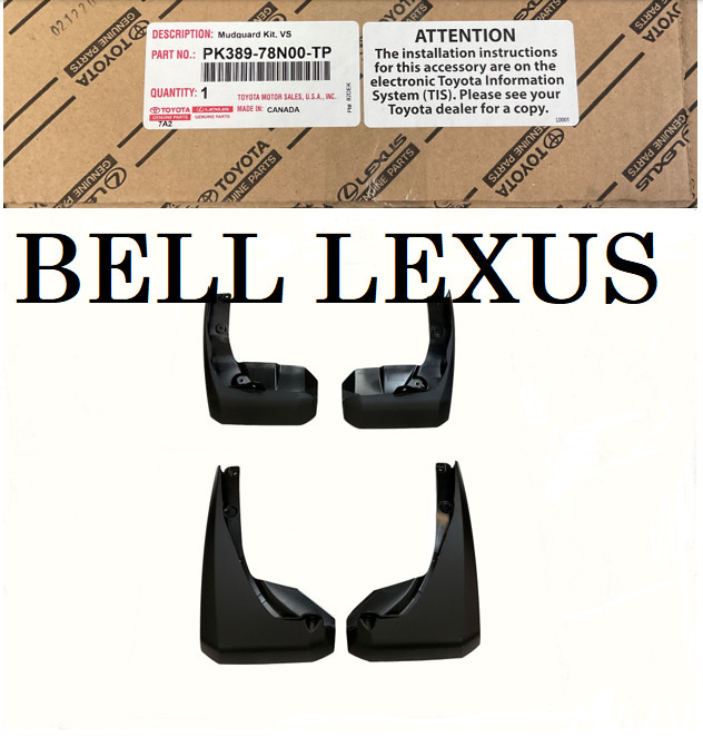 LEXUS OEM FACTORY MUDGUARD SET 2022-2026 NX350 NX350H NX450H (NON F-SPORT)