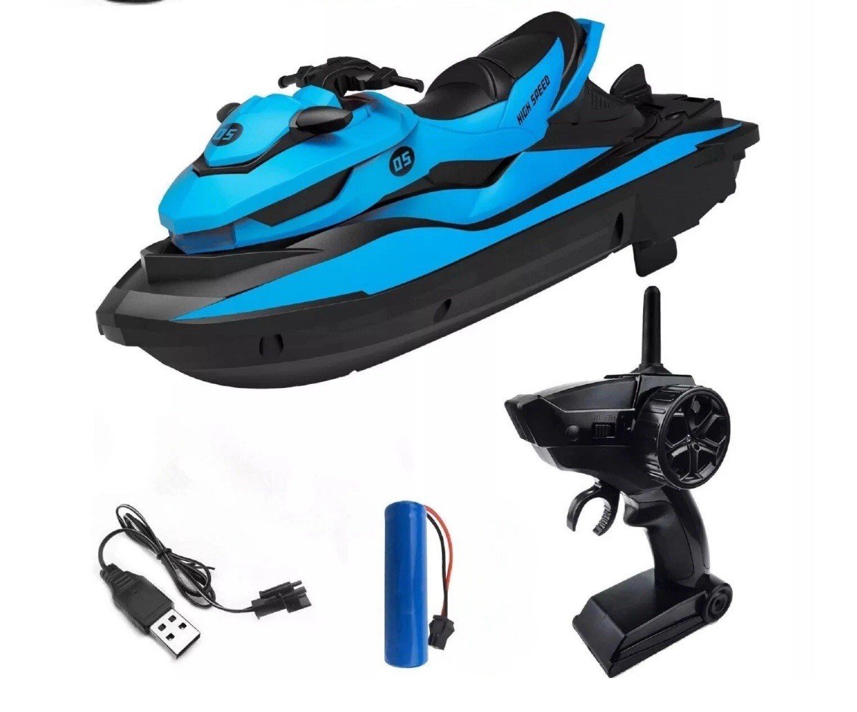 Moto Acuática a Control Remoto con Baterías Recargables – Para Niños y Adultos
