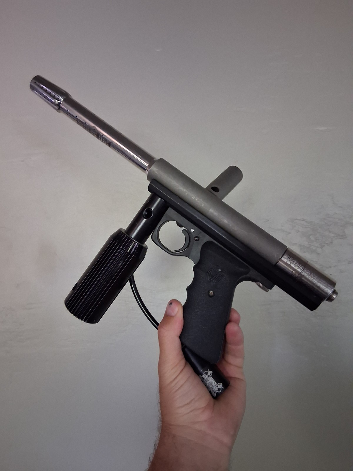 AGD Classic 68 Automag Paintball Marker Gun Grey Black Used