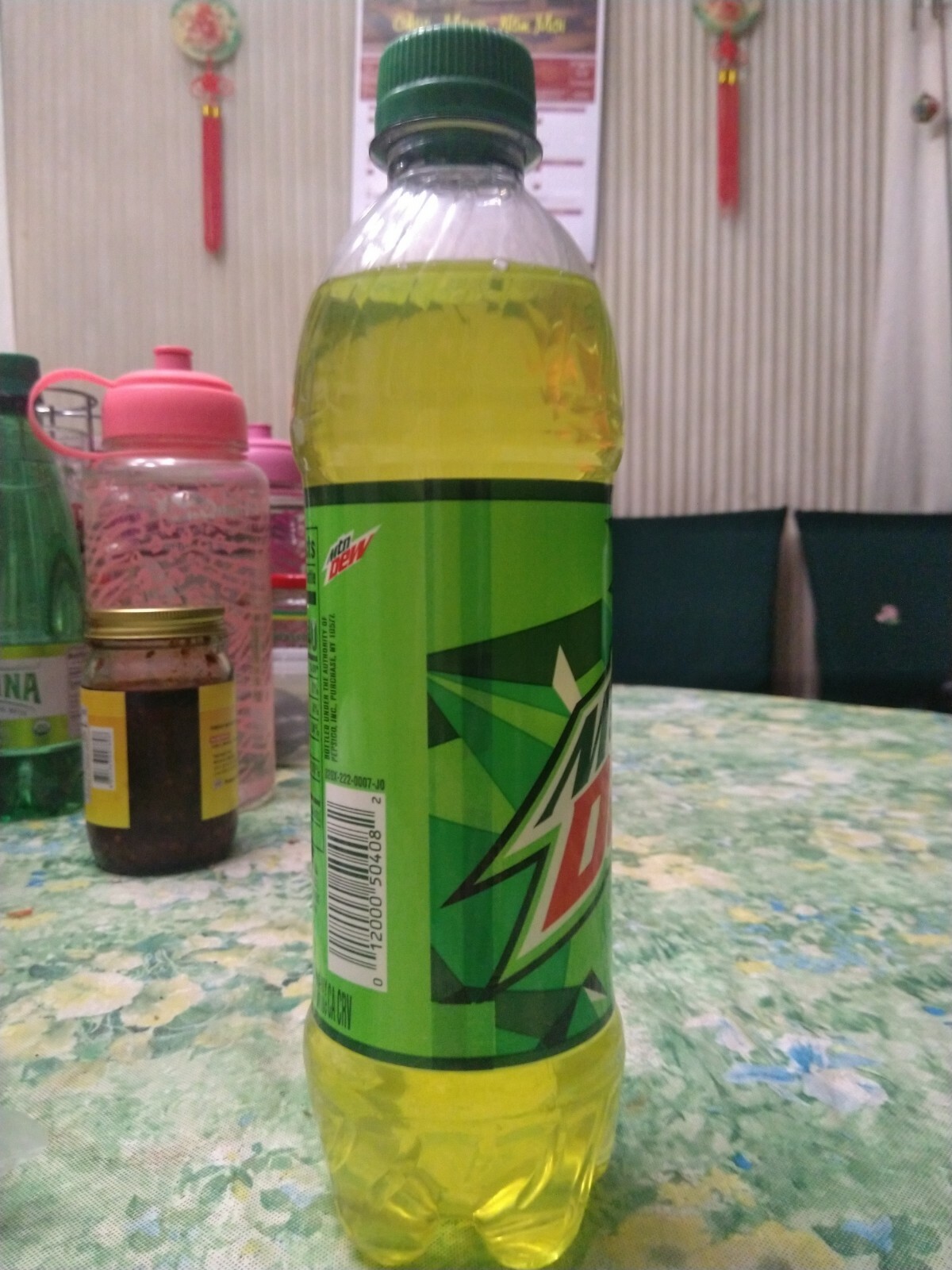 Mountain Dew 16.9 oz. Clear Bottle (Rare factory error)