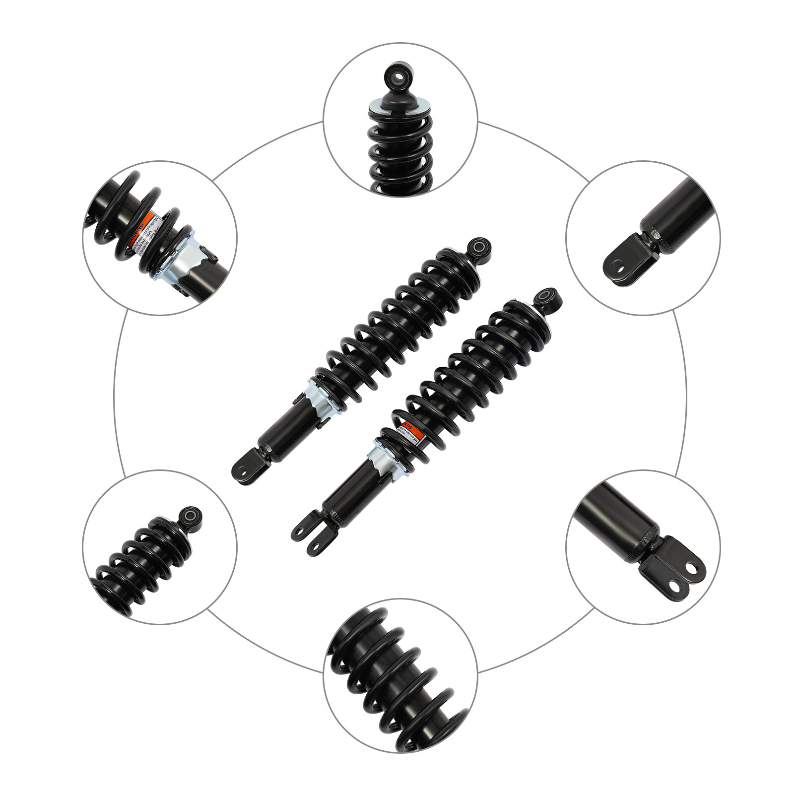 1 Pair Left & Right Side Front Shocks Absorbers For Honda Rincon 650 Rincon 680