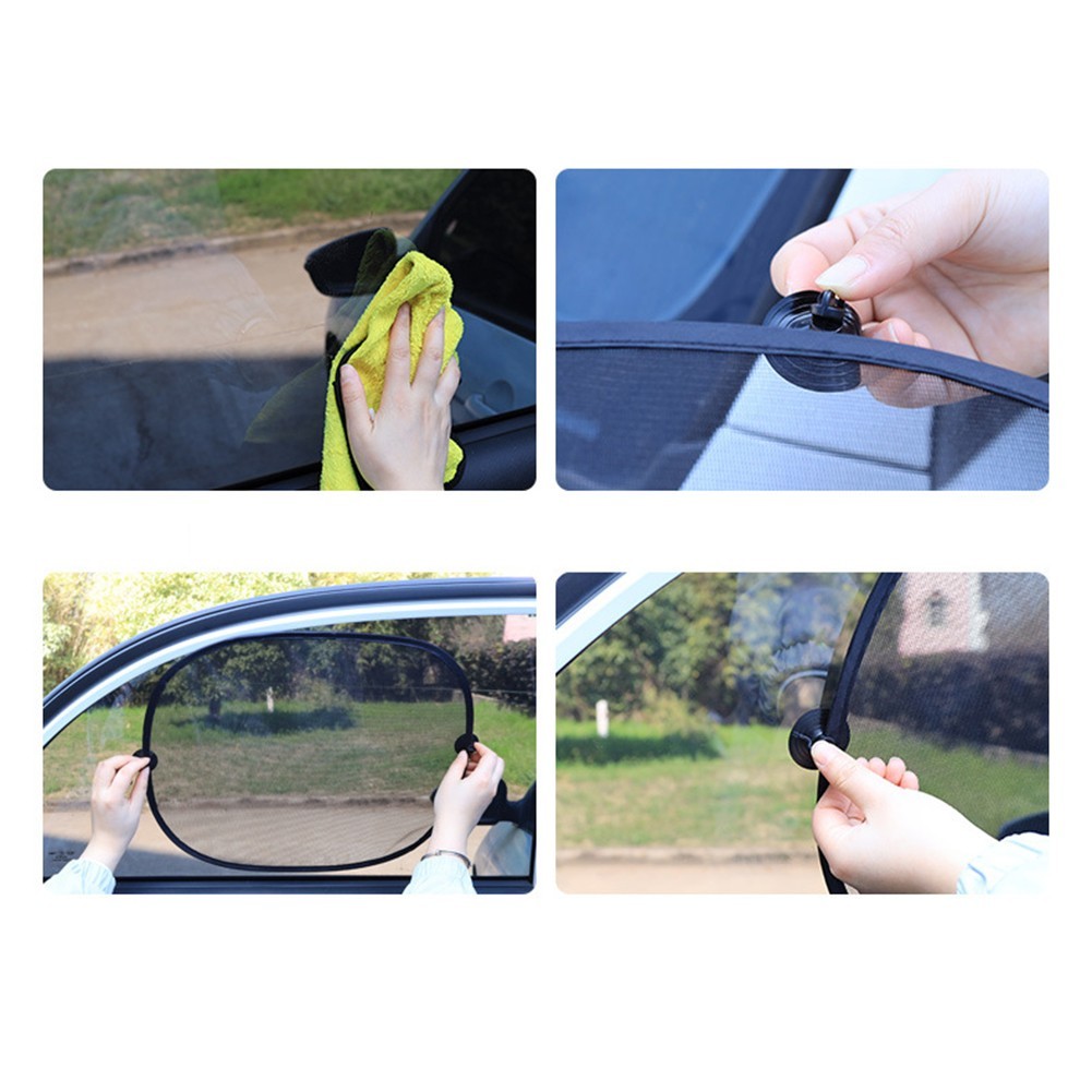 Windshield Sun Shade Car Window Covering with Suction Cup Installation