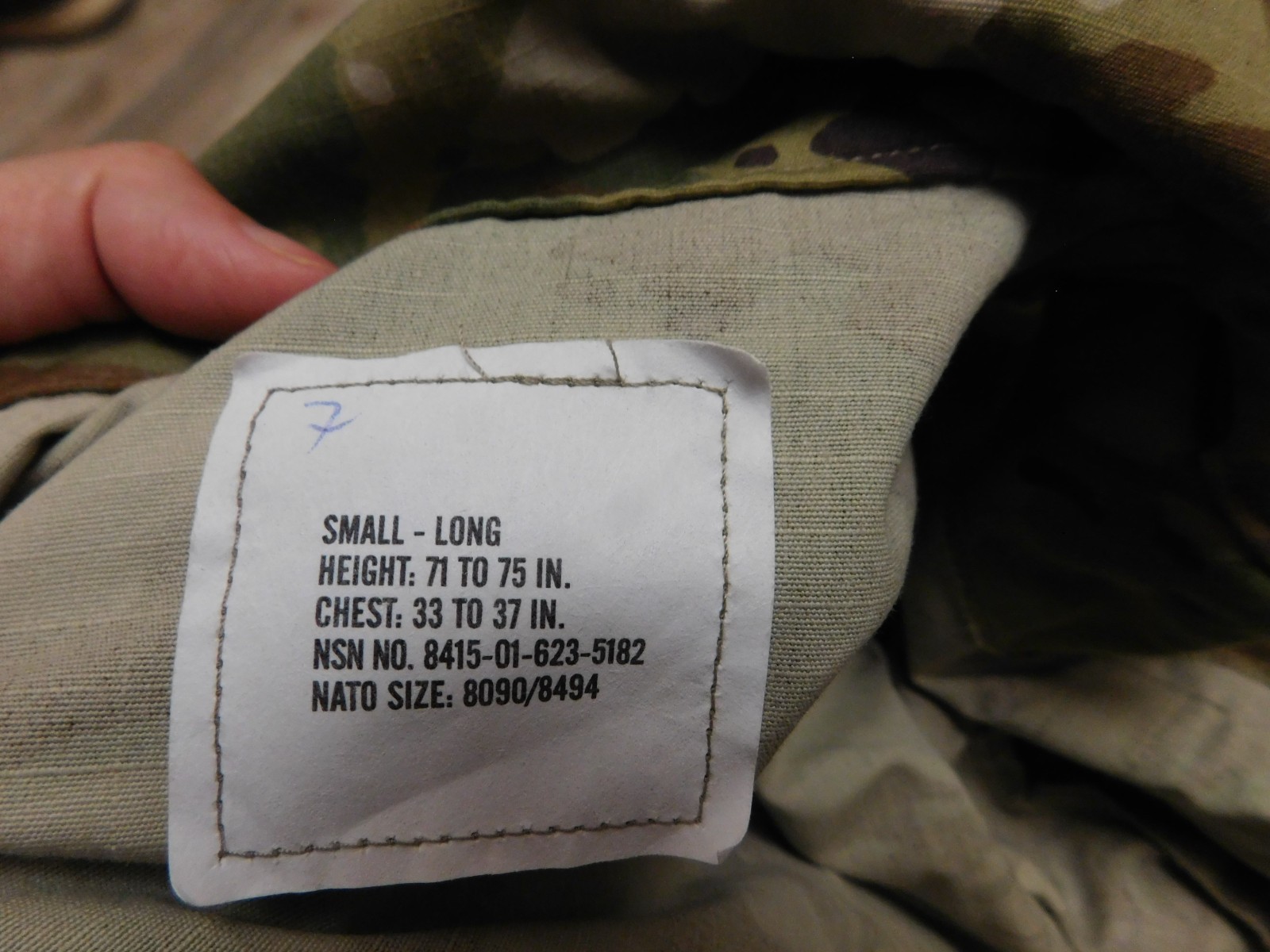 US ARMY OCP COAT SZ SMALL - LONG NEW
