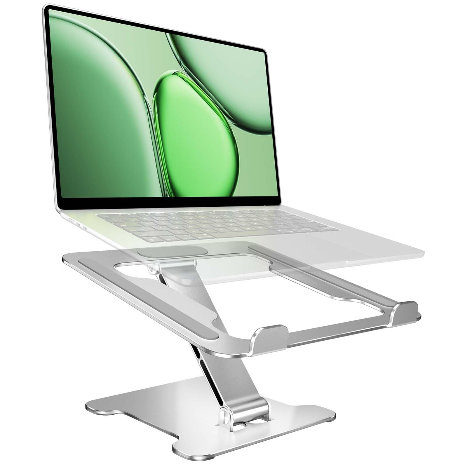 LRLKFX Laptop Stand Portable Foldable Aluminum Laptop Riser Height Adjustable...