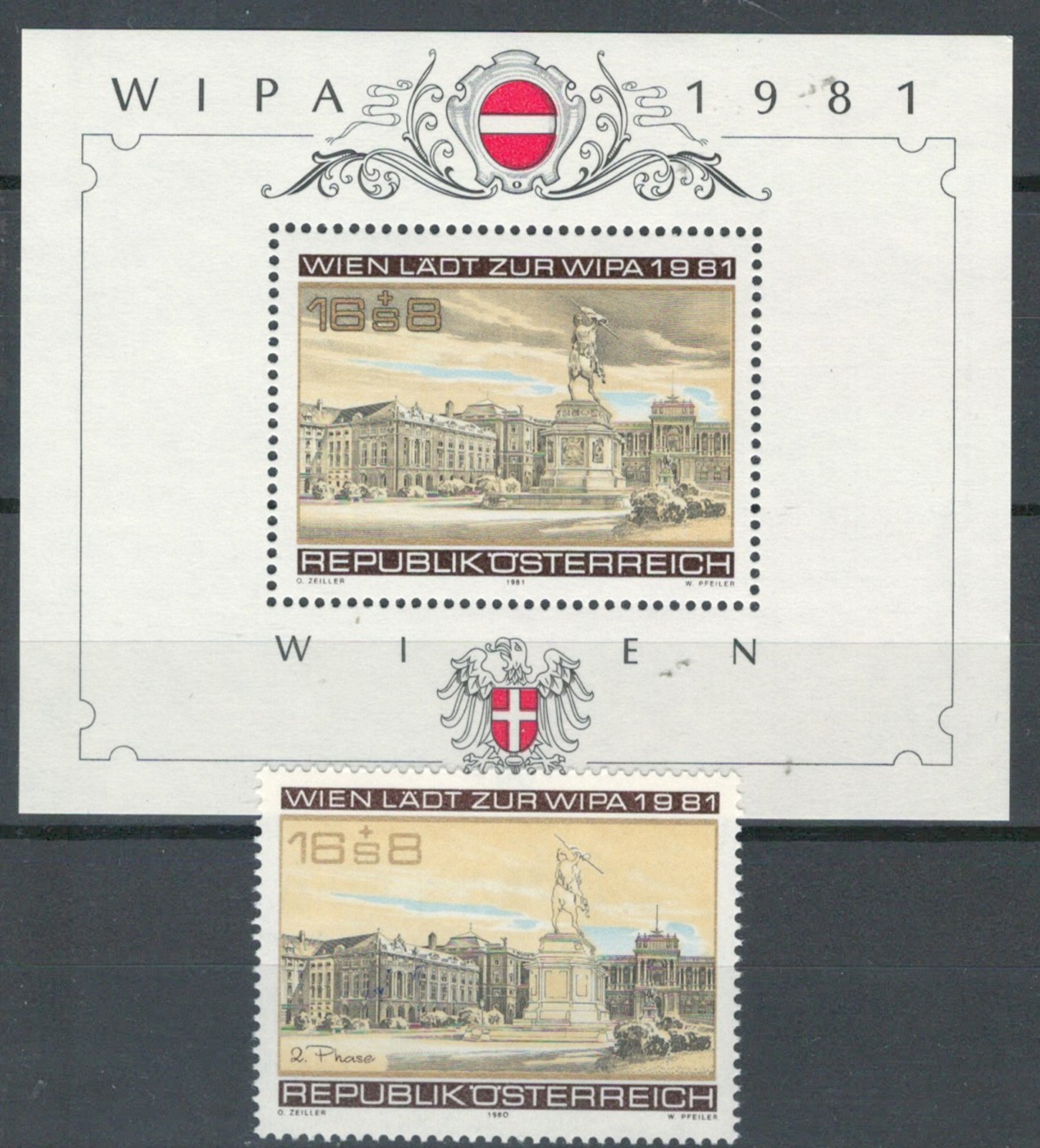 AUSTRIA EUROPE ARCHITECTURE VIEWS COMMEMORATIVE MNH STAMP & SHEET LOT (OSTR 460)
