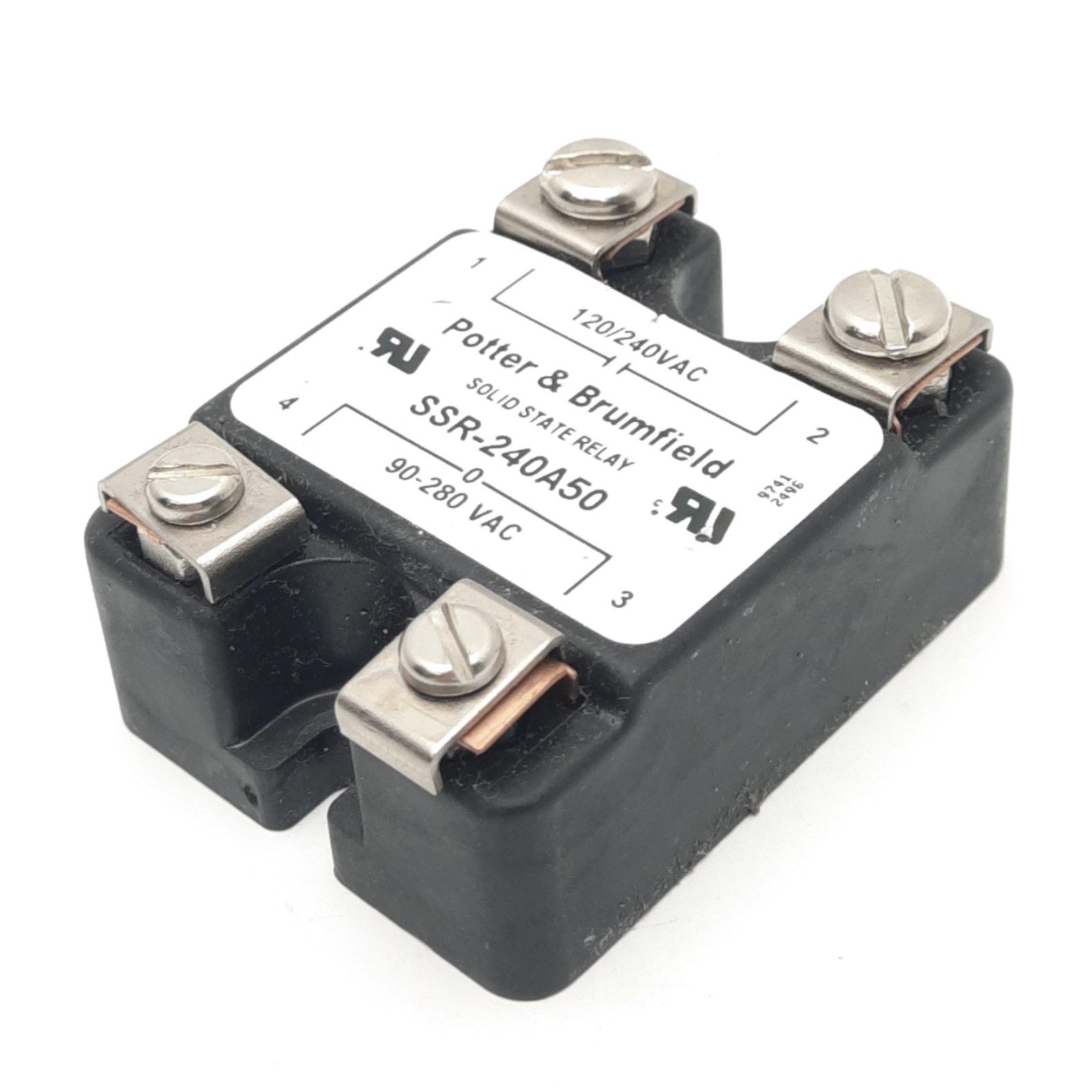 Potter & Brumfield SSR-240A50 Solid State Relay, SPST-NO, 50A, 120/240VAC
