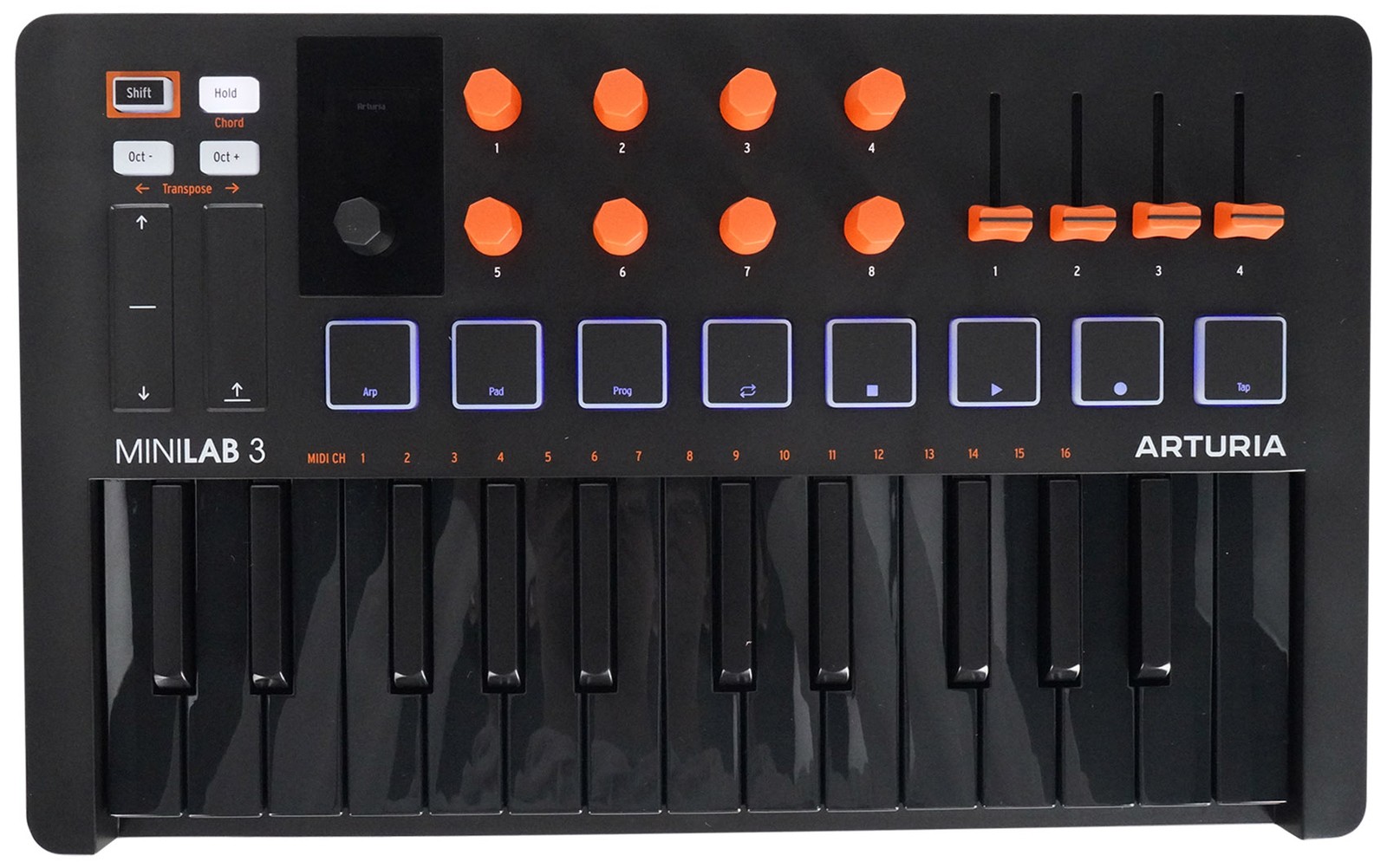 Arturia MINILAB 3 Orange 25 key MIDI USB Keyboard Controller+Abletone Live Lite